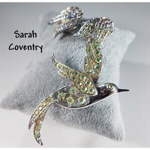 Vintage Sarah Coventry Bird of Paradise Brooch Earrings Set, 1960s